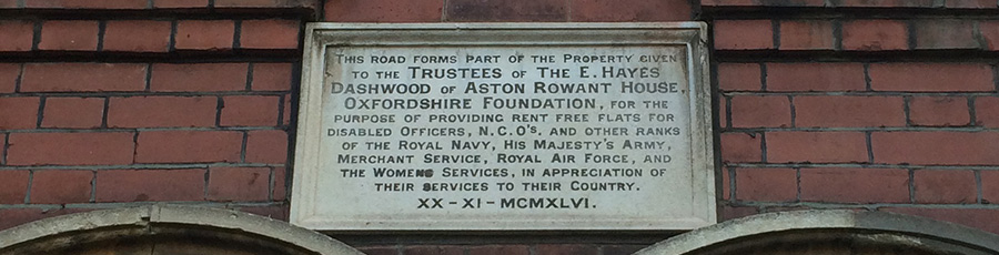 This road forms part of the property given to the Trustees of the E. Hayes Dashwood of Aston Rowant House, Oxfordshire Foundation.